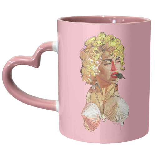 Cone Bra - unique mug by Beverley Rae