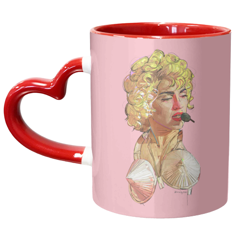 Cone Bra - unique mug by Beverley Rae