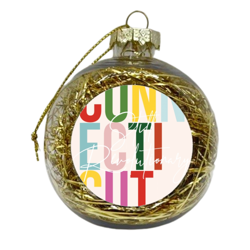 Connecticut "Still Revolutionary" Color State - xmas bauble by Toni Scott