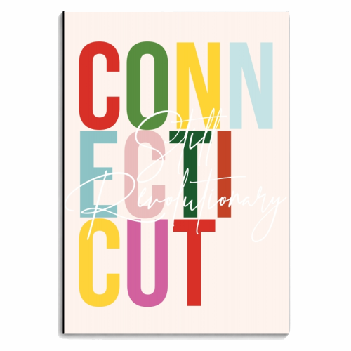 Connecticut "Still Revolutionary" Color State - personalised A4, A5, A6 notebook by Toni Scott