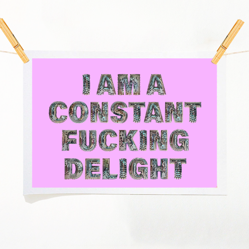 CONSTANT DELIGHT - A1 - A4 art print by Ms Doodle