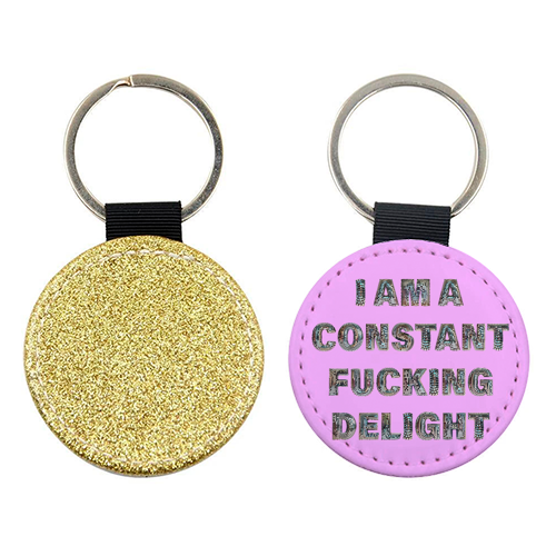 CONSTANT DELIGHT - keyring by Ms Doodle