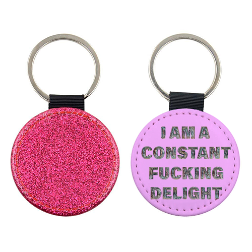CONSTANT DELIGHT - keyring by Ms Doodle
