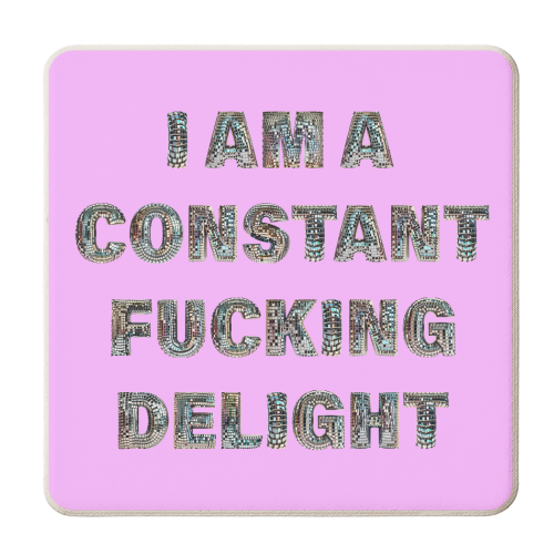 CONSTANT DELIGHT - personalised beer coaster by Ms Doodle