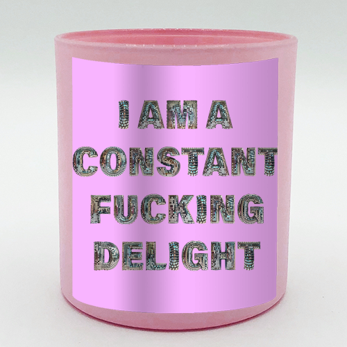 CONSTANT DELIGHT - scented candle by Ms Doodle