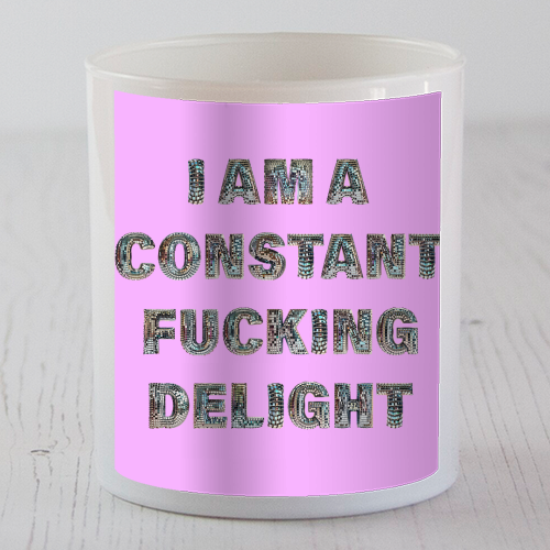 CONSTANT DELIGHT - scented candle by Ms Doodle