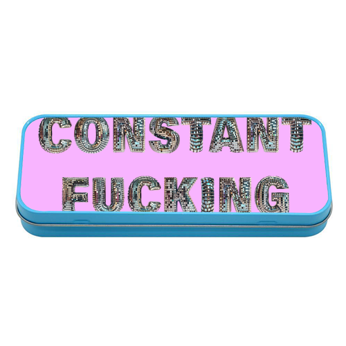 CONSTANT DELIGHT - tin pencil case by Ms Doodle