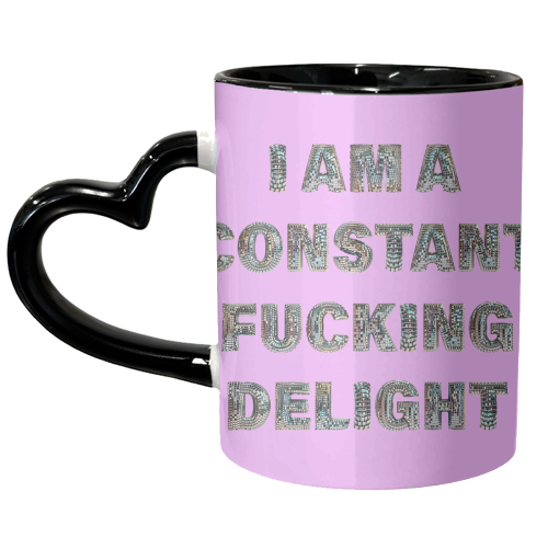 CONSTANT DELIGHT - unique mug by Ms Doodle