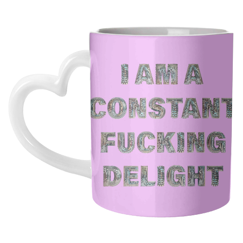 CONSTANT DELIGHT - unique mug by Ms Doodle