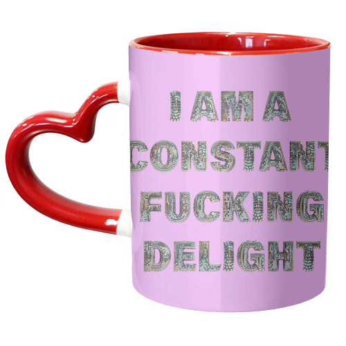 CONSTANT DELIGHT - unique mug by Ms Doodle
