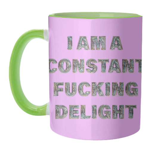 CONSTANT DELIGHT - unique mug by Ms Doodle