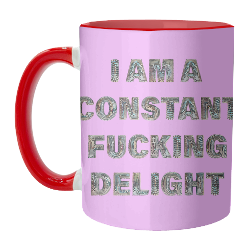 CONSTANT DELIGHT - unique mug by Ms Doodle