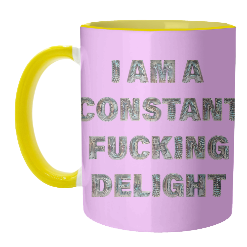 CONSTANT DELIGHT - unique mug by Ms Doodle