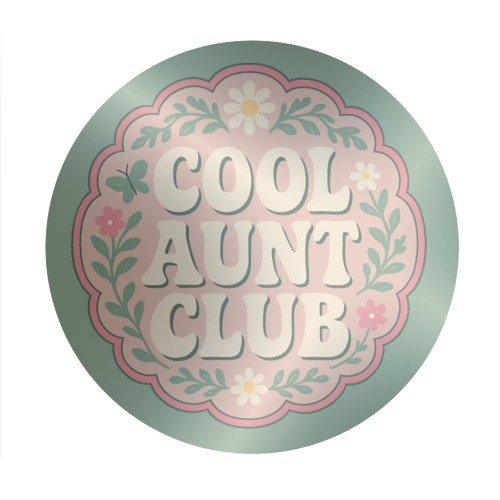 Cool Aunt Club - Circle Sticker by Ms Doodle
