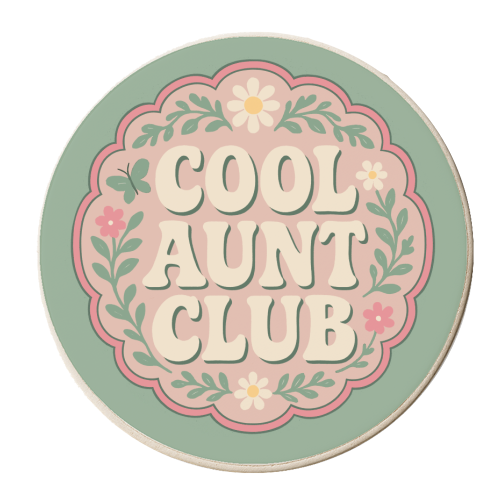 Cool Aunt Club - personalised beer coaster by Ms Doodle