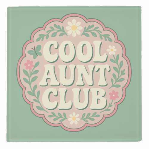 Cool Aunt Club - personalised beer coaster by Ms Doodle