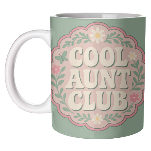 Cool Aunt Club - unique mug by Ms Doodle