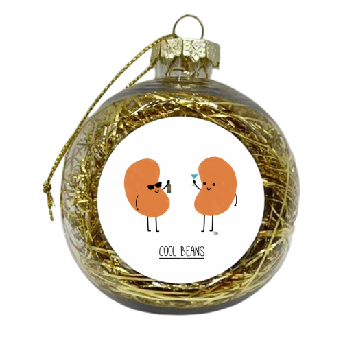 Cool Beans - xmas bauble by Leeann Walker