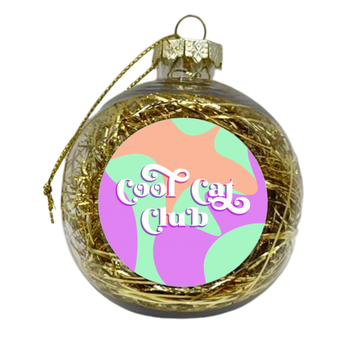 Cool Cat Club - xmas bauble by Dominique Benedict