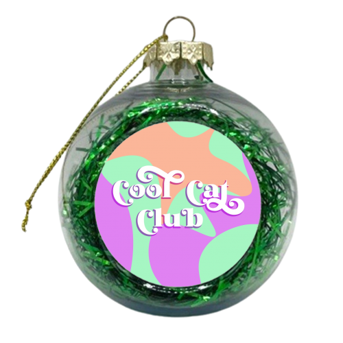 Cool Cat Club - xmas bauble by Dominique Benedict