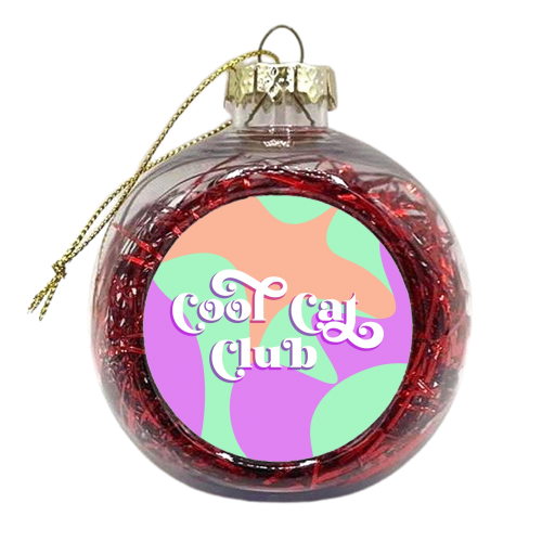 Cool Cat Club - xmas bauble by Dominique Benedict
