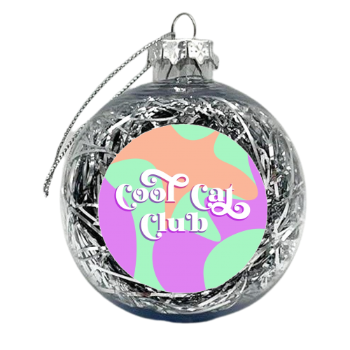 Cool Cat Club - xmas bauble by Dominique Benedict