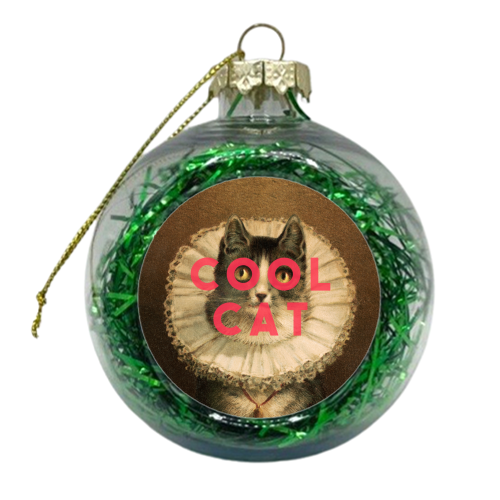 Cool Cat - xmas bauble by The 13 Prints