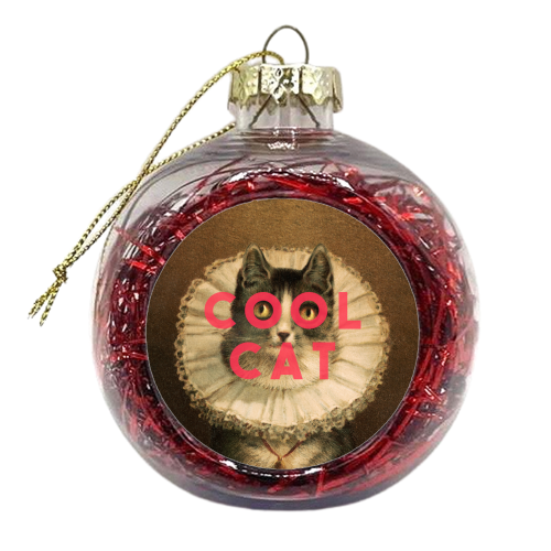 Cool Cat - xmas bauble by The 13 Prints