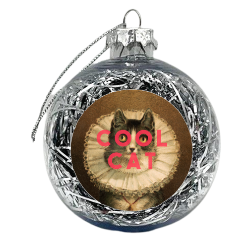 Cool Cat - xmas bauble by The 13 Prints