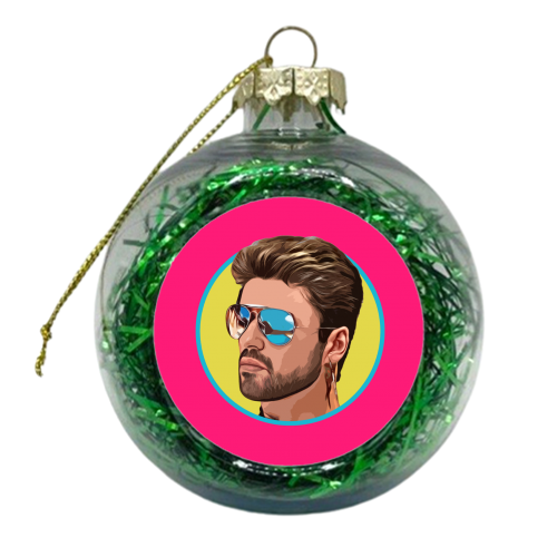 Cool George - xmas bauble by DOLLY WOLFE
