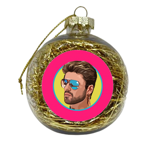 Cool George - xmas bauble by DOLLY WOLFE