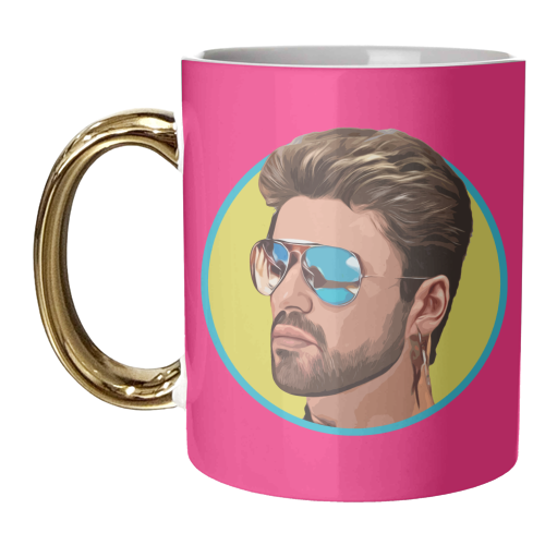 Cool George - unique mug by DOLLY WOLFE