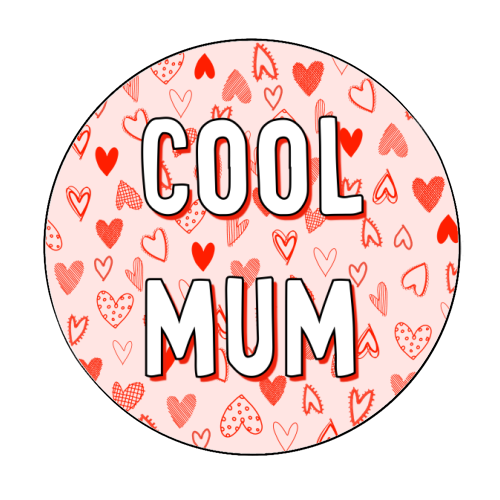 Cool Mum - Circle Sticker by Adam Regester