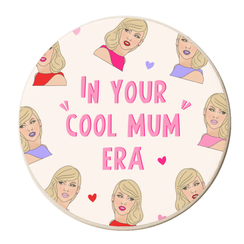 Cool Mum Era - Taylor Design - personalised beer coaster by Lisa Wardle