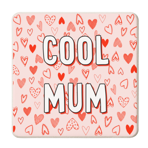 Cool Mum - personalised beer coaster by Adam Regester