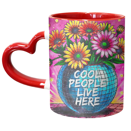 Cool People Live Here - unique mug by AP