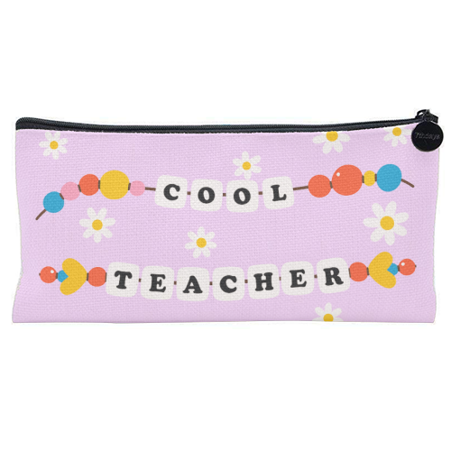 Cool Teacher Era - flat pencil case by Lilly Rose