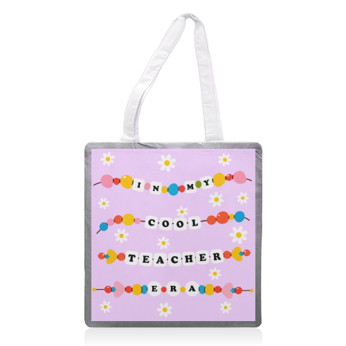 Cool Teacher Era - printed canvas tote bag by Lilly Rose