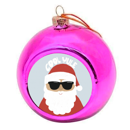 Cool Yule - colourful christmas bauble by Giddy Kipper