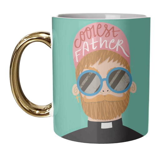 Coolest Father - unique mug by Vallely Studios