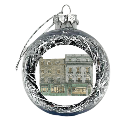 Copper Kettle, Kings Parade, Cambridge - xmas bauble by piljam