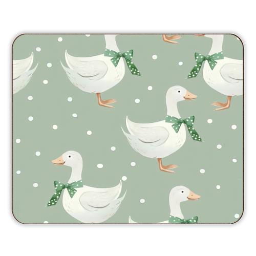 Coquette Goose pattern - designer placemat by haris kavalla