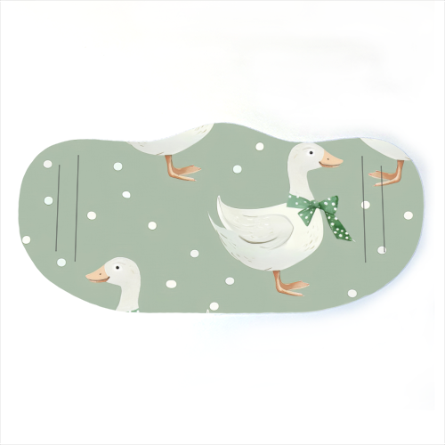 Coquette Goose pattern - face cover mask by haris kavalla