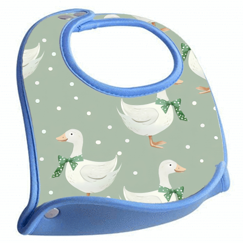 Coquette Goose pattern - feeding bib by haris kavalla
