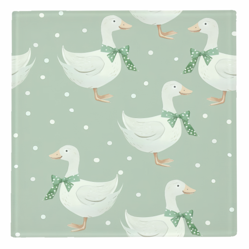 Coquette Goose pattern - personalised beer coaster by haris kavalla