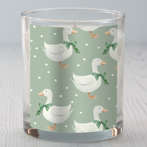 Coquette Goose pattern - scented candle by haris kavalla