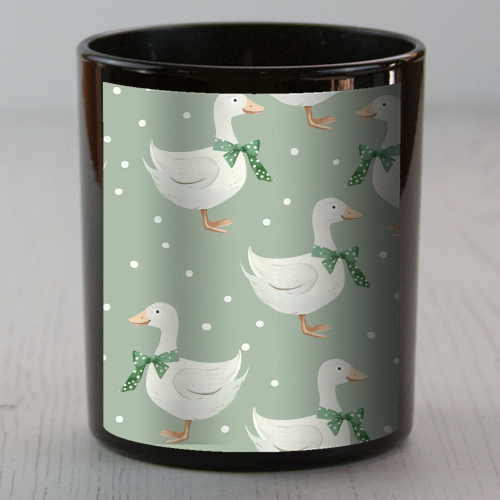 Coquette Goose pattern - scented candle by haris kavalla