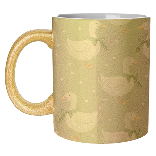 Coquette Goose pattern - unique mug by haris kavalla