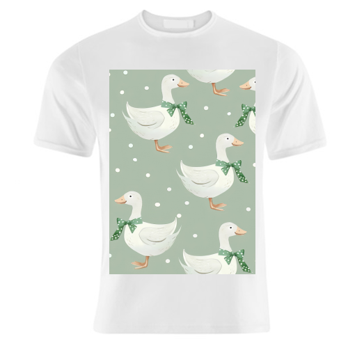 Coquette Goose pattern - unique t shirt by haris kavalla
