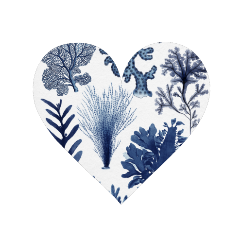 Corals & Seaweed Collection (Blue) - Magnet by Gal Design